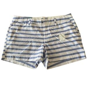 Old Navy Striped Nautical Beachy Cotton Shorts Sz 6